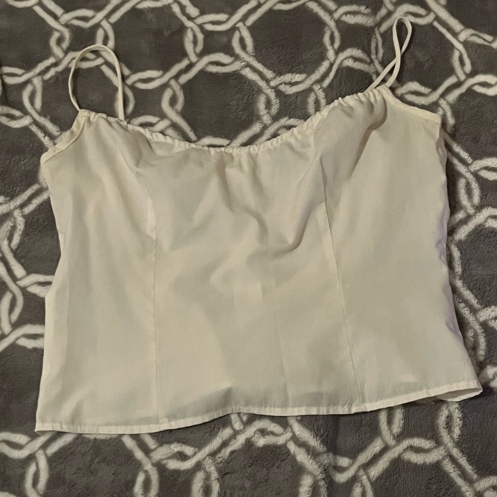 White Wanted clothing company top